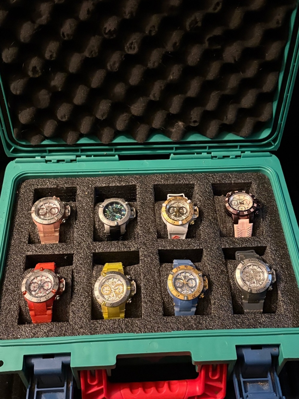 Invicta Subaqua 8 watch collection with collector case Excellent condition